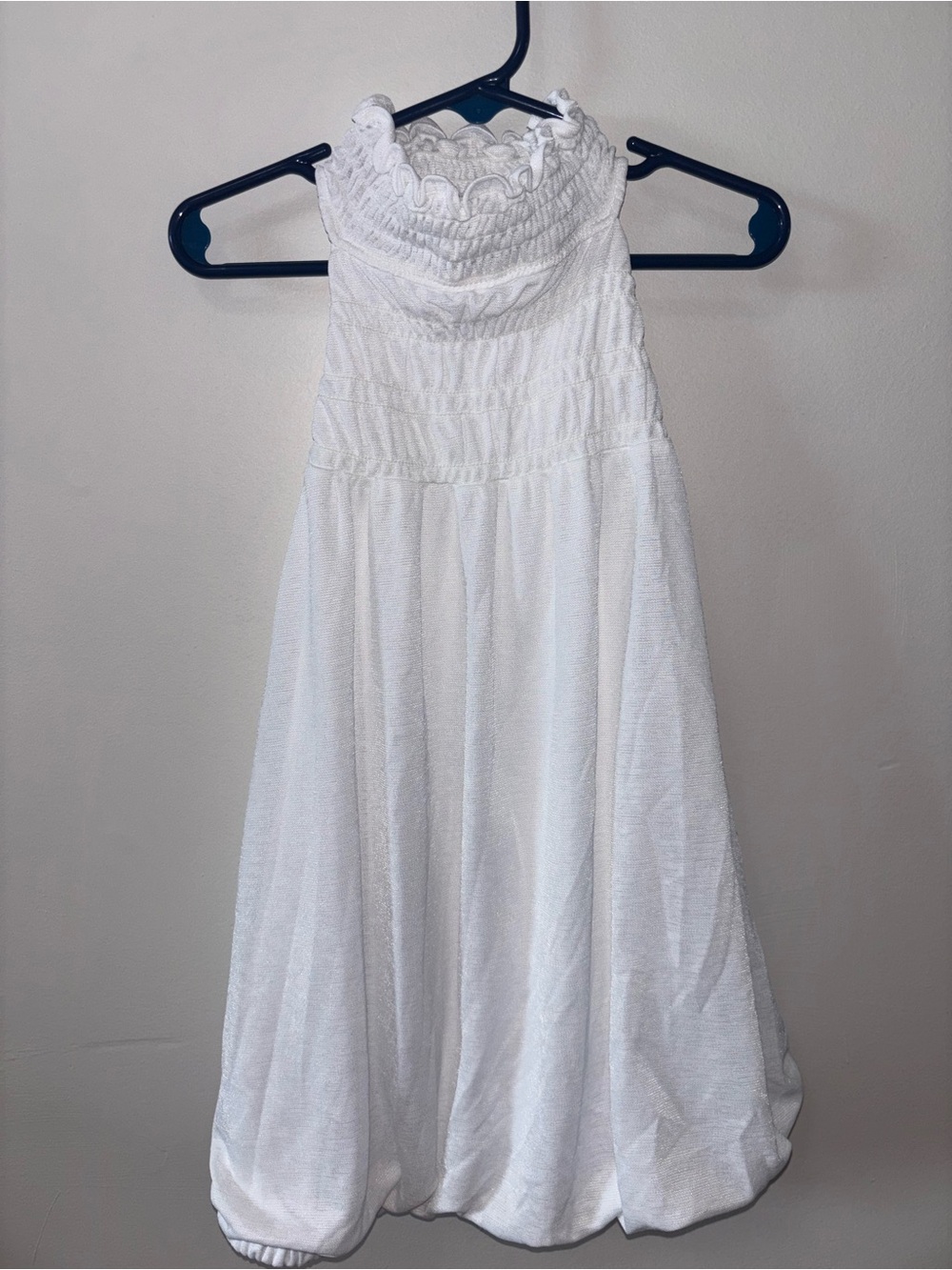 Women’s White Smocked Halter - Classic Summer Style